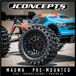 Magma - pre-mounted on JC 3450B wheels (Fits - Traxxas Sledge / Kraton 6s)