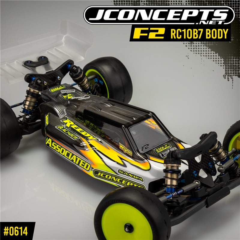 F2 - RC10B7 body w/carpet | turf | dirt wing, light-weight