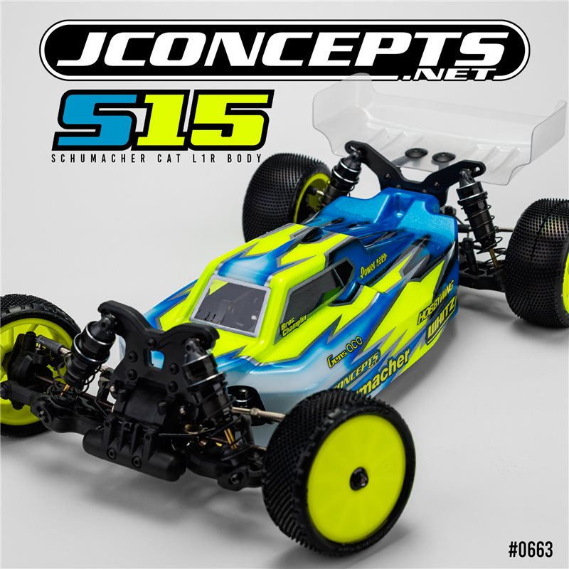 S15 - Schumacher Cat L1R body w/ carpet | turf | dirt wing, light-weight S15 - Schumacher Cat L1R body w/ carpet | turf | dirt wing, light-weight