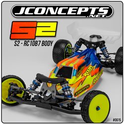 S2- RC10B7 body w/carpet/turf/dirt wing