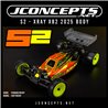 S2 - XRAY XB2 2025 body w/ carpet | turf | dirt wing S2 - XRAY XB2 2025 body w/ carpet | turf | dirt wing