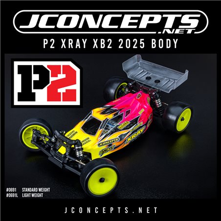 P2 - XRAY XB2 2025 body w/ carpet | turf | dirt wing