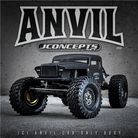 JCI Anvil, cab only body (Fits - Traxxas TRX-4 Sport, Enduro, Axial, Vanquish 12.3" wheelbase)