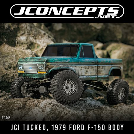 JCI Tucked, 1979 Ford F-150 body, pre-cut (Fits - Traxxas TRX-4 Sport, Enduro, Axial, Vanquish 12.3" wheelbase)