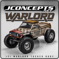 JCI Warlord tucked body, pre-cut (Fits - Traxxas TRX-4 Sport, Enduro, Axial, Vanquish 12.3" wheelbase)
