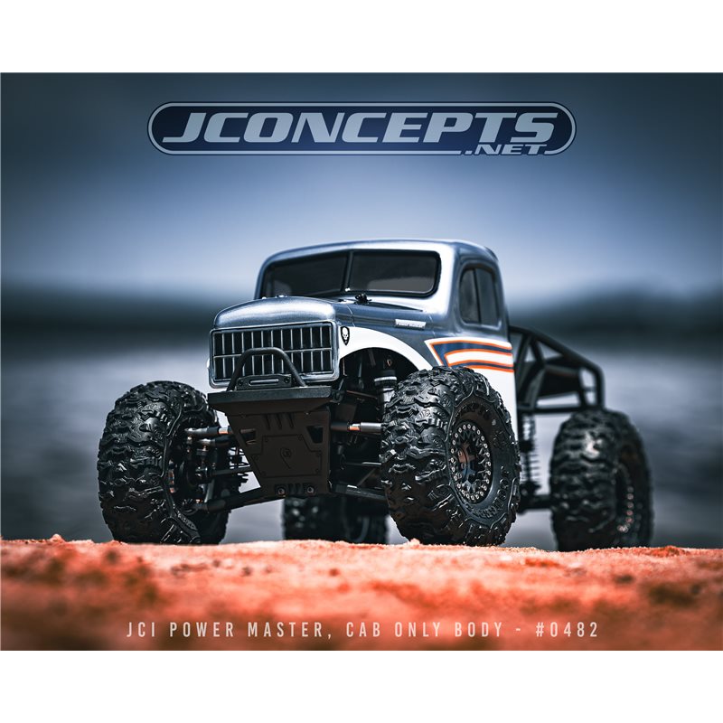 JCI Power Master, cab only, pre-cut (Fits Traxxas TRX-4 Sport, Enduro, Axial, Vanquish 12.3" wheelbase) JCI Power Master, cab only, pre-cut (Fits Traxxas TRX-4 Sport, Enduro, Axial, Vanquish 12.3" wheelbase)
