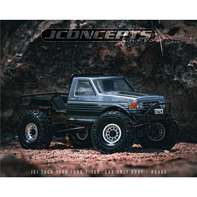 JCI Tuck 1989 Ford F-150, cab only, pre-cut (Fits - Traxxas TRX-4 Sport, Enduro, Axial, Vanquish 12.3" wheelbase) JCI Tuck 1989 Ford F-150, cab only, pre-cut (Fits - Traxxas TRX-4 Sport, Enduro, Axial, Vanquish 12.3" wheelbase)
