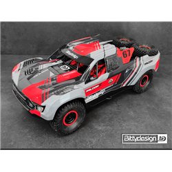 FALCON-X Kaross för TRAXXAS UDR (Omålad/Klippt) 1.5mm