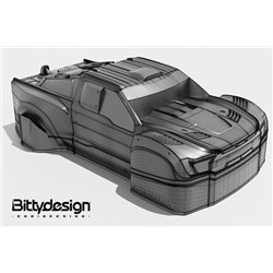 FALCON-X Kaross för TRAXXAS UDR (Omålad/Klippt) 1.5mm