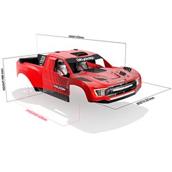 FALCON-X Kaross för TRAXXAS UDR (Omålad/Klippt) 1.5mm