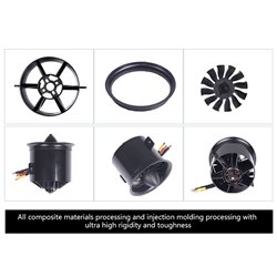 Ducted Fan 70mm 12-blad 2845-KV2750 V2 FMS*