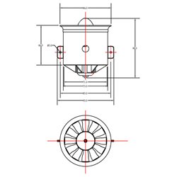 Ducted Fan 70mm 12-blad 2845-KV2750 V2 FMS*