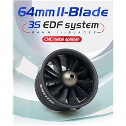 Ducted Fan 64mm 3S-V2 11-blad 2840-KV3900 FMS