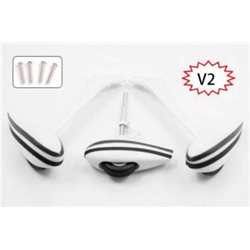 Landställ Cessna 182 set svart dekor