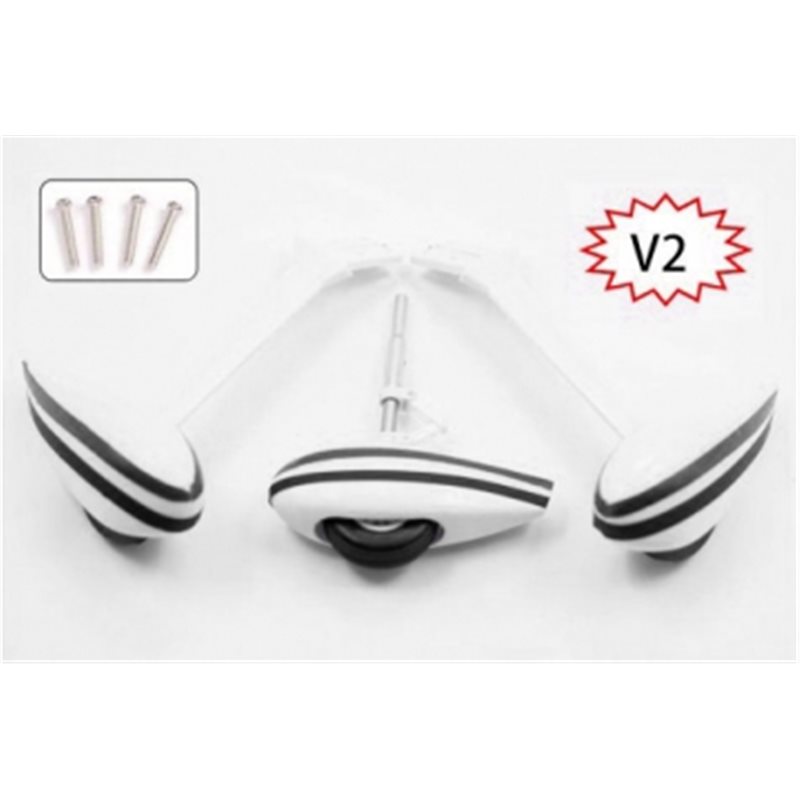 Landställ Cessna 182 set svart dekor