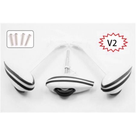 Landställ Cessna 182 set svart dekor