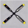 Propeller 7.5x4 4-bladig Passar P51 V2, F4U V2 800mm