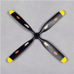 Propeller 7.5x4 4-bladig Passar P51 V2, F4U V2 800mm