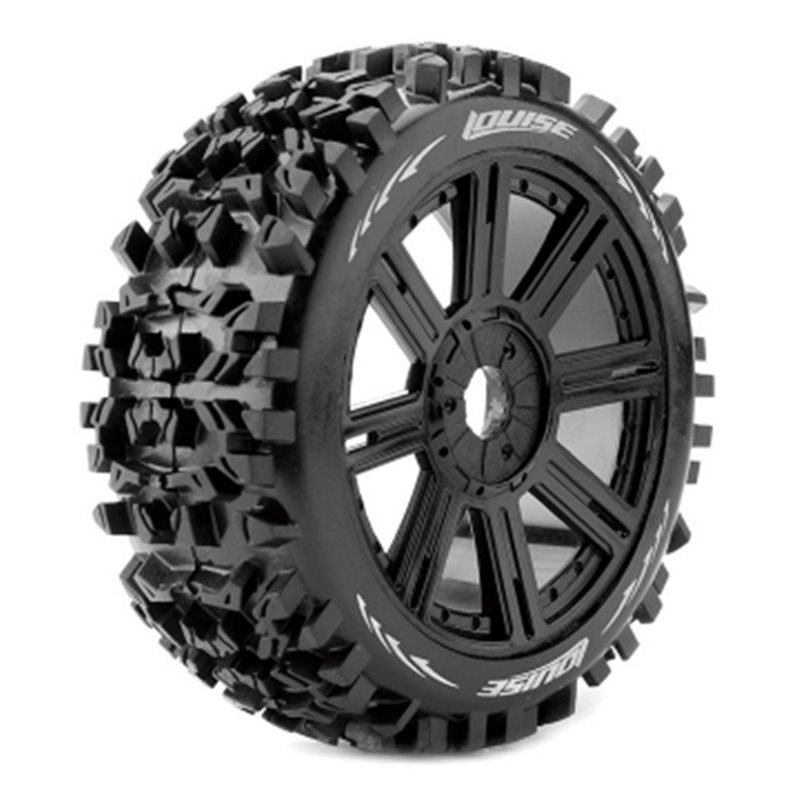 Däck & Fälg B-PIONEER 1/8 Buggy Soft Svart (2)