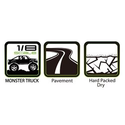 Däck & Fälg MT-ROCKET 3,8 Sport (Lös 17mm Hex 0 & 1/2 Offset) (2)