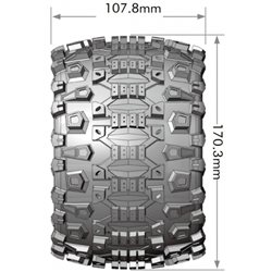 Däck & Fälg MT-UPHILL 3,8 Sport (Lös 17mm Hex 0 & 1/2 Offset) (2)