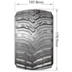 Däck & Fälg MT-CYCLONE 3,8 Sport (Lös 17mm Hex 0 & 1/2 Offset) (2)