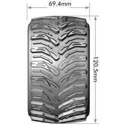 Däck & Fälg MT-CYCLONE 1/10 Soft (Lös 12, 14 & 17mm Hex) (2)