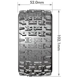 Däck & Fälg ST-PIONEER 1/10 Soft (Lös 12, 14 & 17mm Hex) (2)