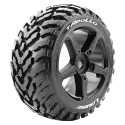 Däck & Fälg T-APOLLO 1/8 Truggy Soft Svart (2)