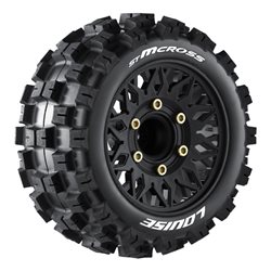 Däck & Fälg ST-MCROSS 1/10 Soft (Lös 12, 14 & 17mm Hex) (2)