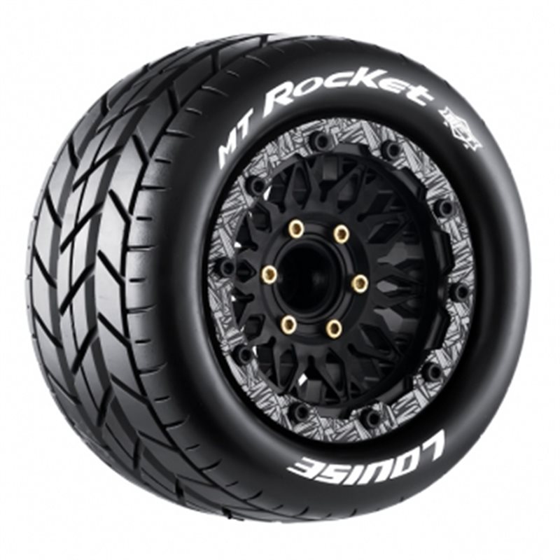 Däck & Fälg MT-ROCKET 1/10 MAXX Soft MFT (Lös 12, 14 & 17mm Hex) (2)