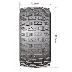 Däck & Fälg MT-PIONEER 1/10 Svart Beadlock (0) Soft MFT (2)