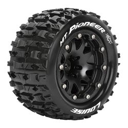 Däck & Fälg MT-PIONEER 1/10 Svart Beadlock (1/2) Soft MFT