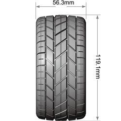 Däck & Fälg ST-ROCKET 1/10 Soft MFT (Lös 12, 14 & 17mm Hex) (2)