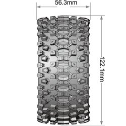 Däck & Fälg ST-UPHILL 1/10 Soft MFT (Lös 12, 14 & 17mm Hex) (2)