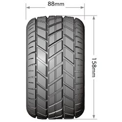 Däck & Fälg ST-ROCKET 3,8 Sport MFT (Lös 17mm Hex 0 & 1/2 Offset) (2)