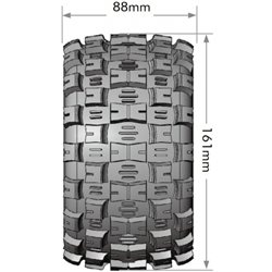 Däck & Fälg ST-MCROSS 3,8 Sport MFT (Lös 17mm Hex 0 & 1/2 Offset) (2)