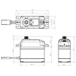 SB-2271SG Servo 20Kg 0,065s HV Alu Brushless Ståldrev*