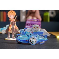 Ugears Coloring Hagrid´s Flying Motorbike