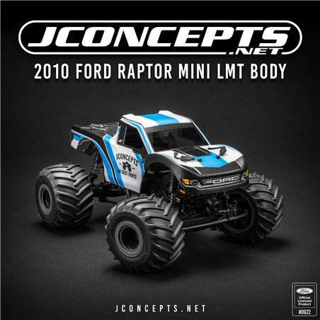 2010 Ford Raptor Mini MT body (Fits - Mini LMT, includes JC 5230 body mounts)