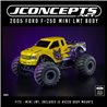 2005 Ford F-250 Mini MT body (Fits - Mini LMT, includes JC 5230 body mounts) 2005 Ford F-250 Mini MT body (Fits - Mini LMT, includes JC 5230 body mounts)