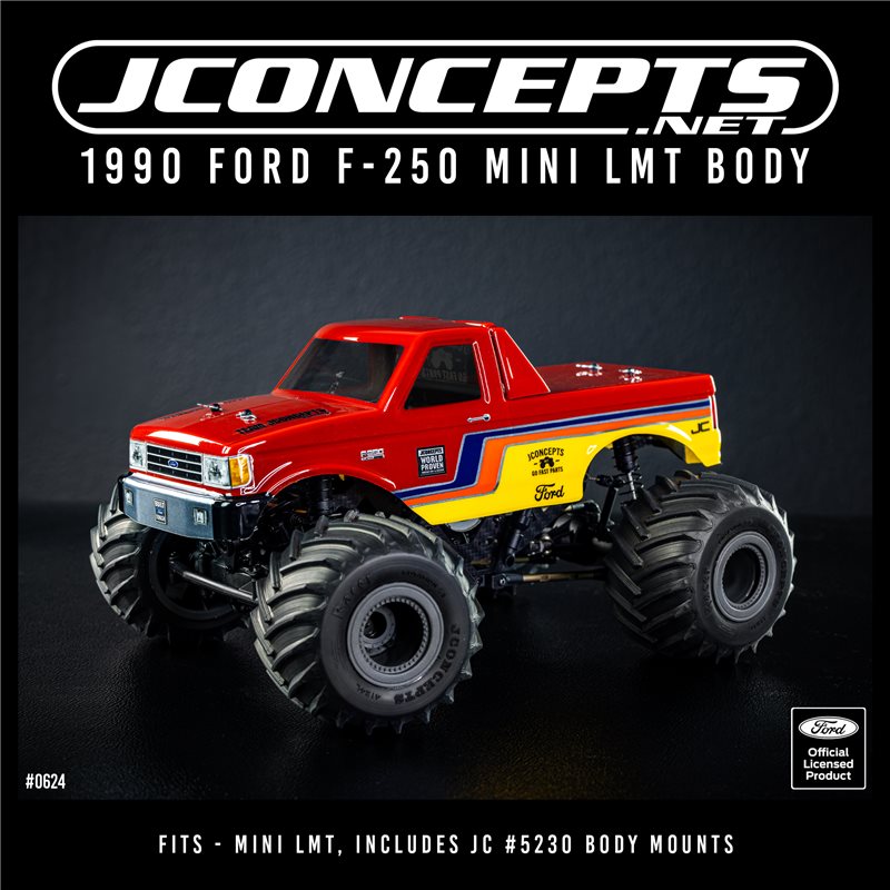 1990 Ford F-250 Mini MT body (Fits - Mini LMT, includes JC 5230 body mounts) 1990 Ford F-250 Mini MT body (Fits - Mini LMT, includes JC 5230 body mounts)