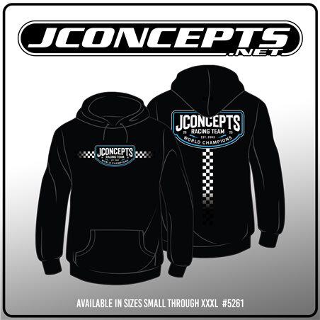 JConcepts Checkers or Wreckers 2025 pull-over hoodie sweatshirt, L