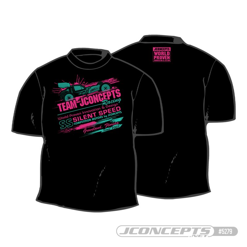 JConcepts, Retro pink / teal t-shirt, S