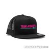 JConcepts, Retro pink / teal hat, embroidered, flat bill, mesh, snap-back design - Black