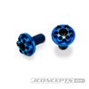 JConcepts - Titanium, Finnisher 3x6mm motor screws, blue - 2pc JConcepts - Titanium, Finnisher 3x6mm motor screws, blue - 2pc