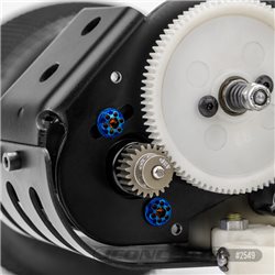 JConcepts - Titanium, Finnisher 3x6mm motor screws, blue - 2pc