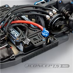 JConcepts battery plug pull set, w/plugs, blue + and black -