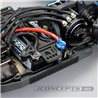 JConcepts battery plug pull set, w/plugs, blue + and black -