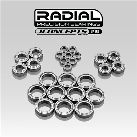 RM2, Radial NMB bearing set - Fits, Tekno SCT410SL, EB410.2, ET410.2 
